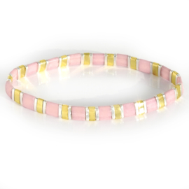 Ibiza boho  armband rose & gold