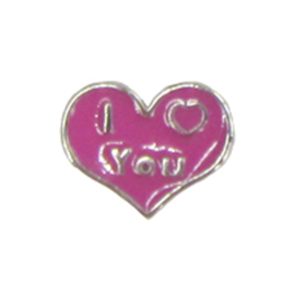 hartje i love you, charm voor in het medaillon