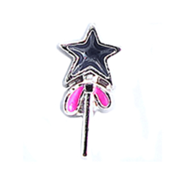 charm vallende ster, charm voor in het medaillon