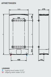 Elektrische Boiler 80 Liter - Ariston Velis Evo Dry 80