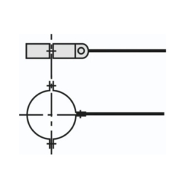 5 x Beugel 100 mm 