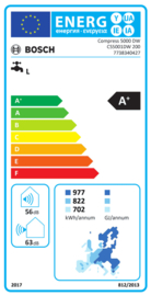 Warmtepompboiler 200L Bosch Compress CS 5001 DW 200
