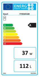 CV-boiler 120L Bosch Stora W 120-5 P1 A-Label