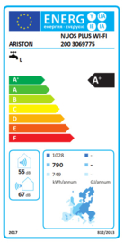 Warmtepompboiler 200L Ariston Nuos Plus 200 wifi