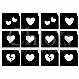 Hearts (Multi Stencil 7+)