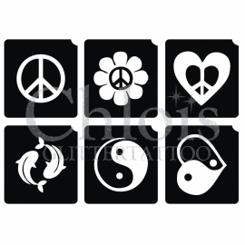 Peace and Ying Yang (Multi Stencil 6)