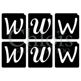 Letter W (Multi Stencil 6)