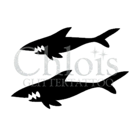 Shark Duo Stencil