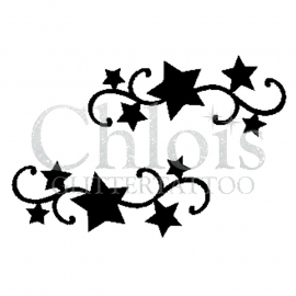 Curly Stars (Duo Stencil)