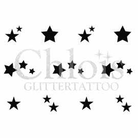 Stars Line Stencil For Tattoo Spray  Tattoo for a week