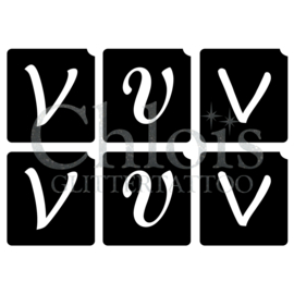 Letter V (Multi Stencil 6)