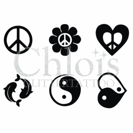 Peace and Ying Yang (Multi Stencil 6)