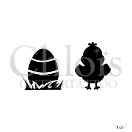 Easter Egg and Little Chicken (Duo Stencil)