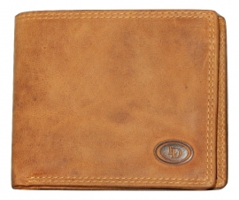 Leder Cognac billfold extra pasjes