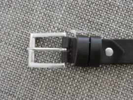 Lederen luxe riem 3 cm bruin