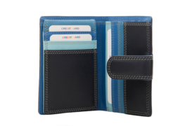 Lederen burkely multi wallet blauw