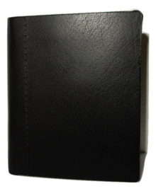 Lederen billfold flat