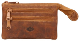 Lederen Cognac sleutel etui riem