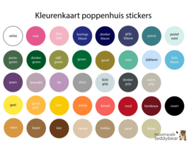 Poppenhuis stickers - Mini regenboogjes