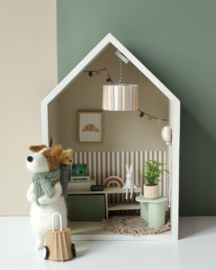 Poppenhuis stickers - Streepjes behang