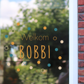 Raamsticker geboorte - Bobbi