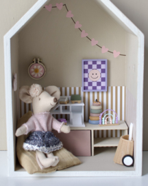 Poppenhuis mini kunst - smiley