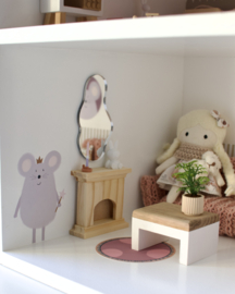 Poppenhuis stickers - Muis set