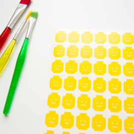Sticker - Lego head - small