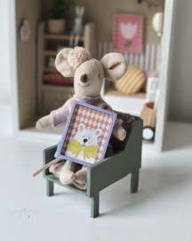 Poppenhuis mini kunst - beer
