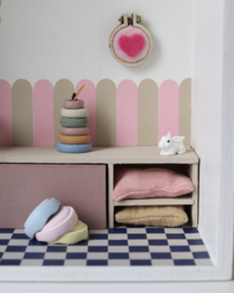 Poppenhuis stickers - Circus strepen