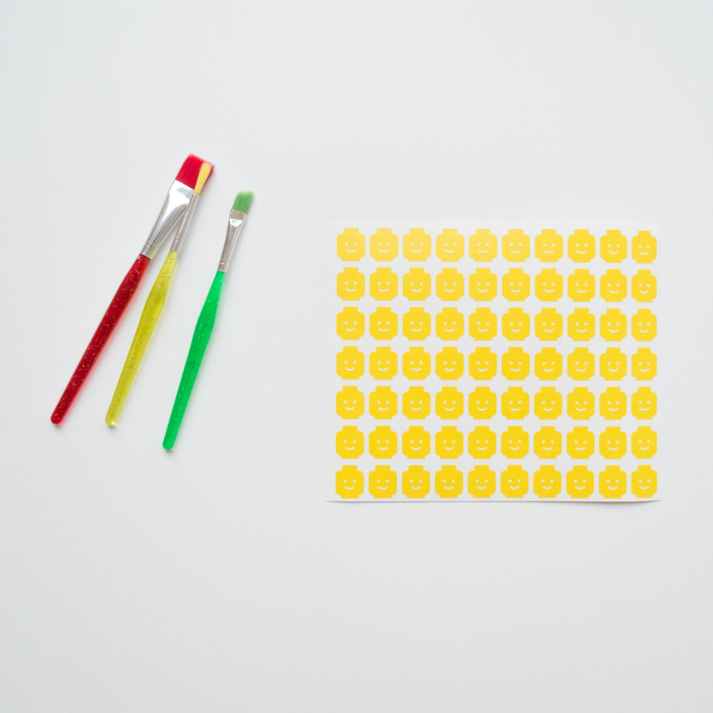 Sticker - Lego head - small