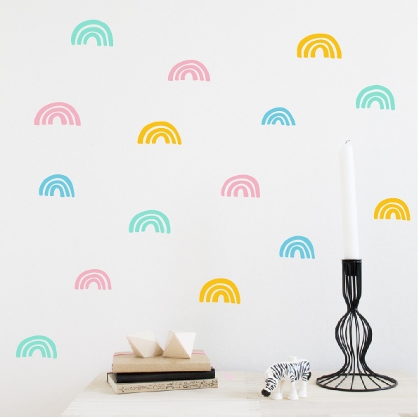 Wall stickers - Colored Rainbows