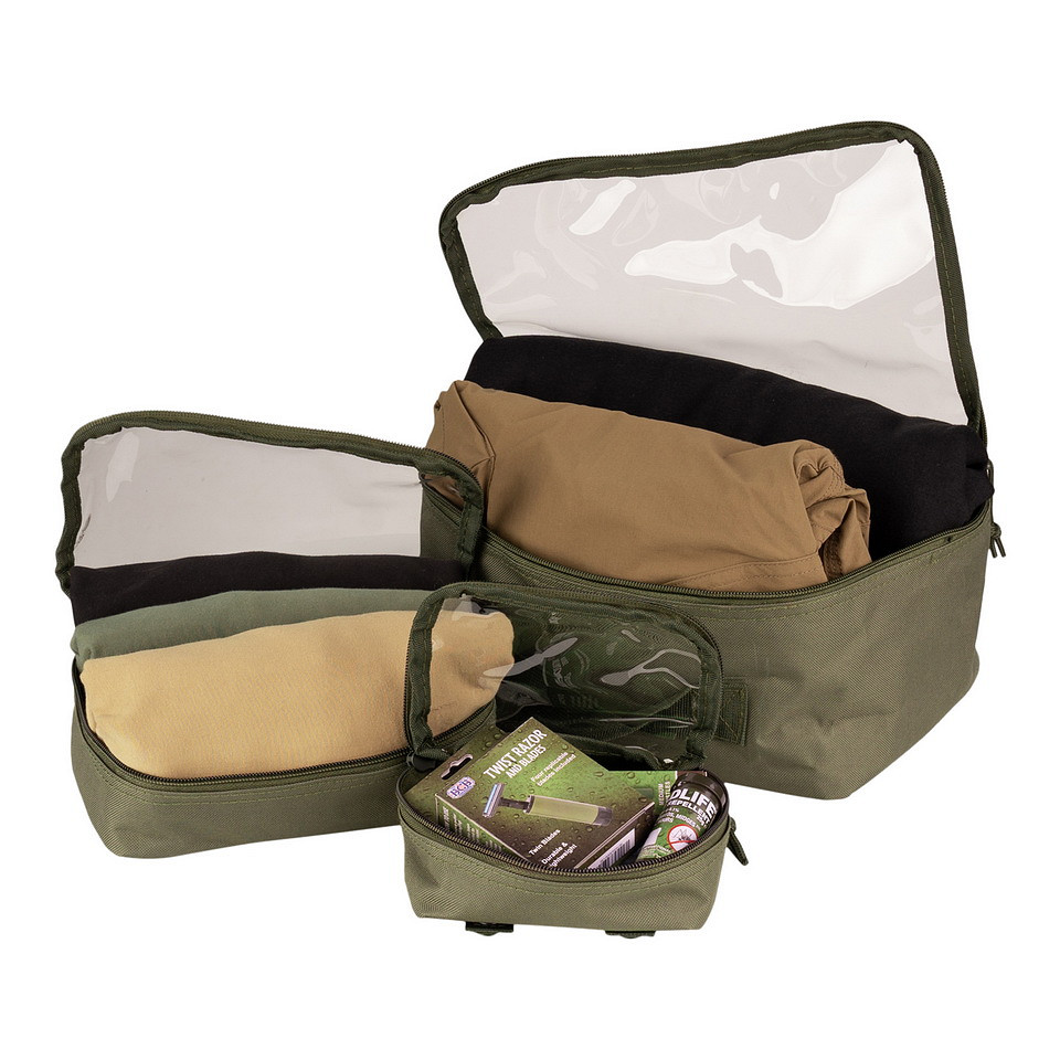 MOLLE Organizers set 3pcs transparant
