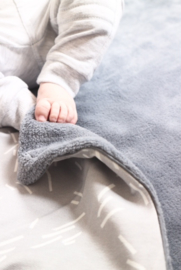 Daily Dream Ledikantdeken - Grey confetti/Old blue teddy
