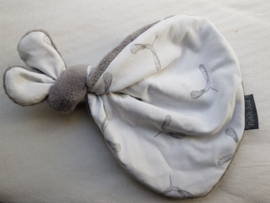 Knoop konijn propeller teddy grey