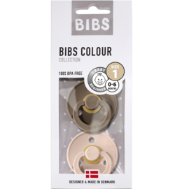BIBS BiBS set/2 speentjes dark oak/blush T1