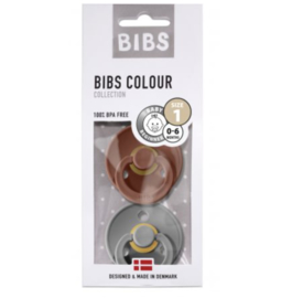 BIBS Set/2 speentjes rust/smoke T1