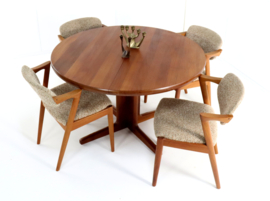 Ronde 2x verlengbare eettafel 'Havbro'