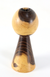 Houten kandelaar