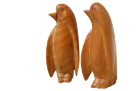 Set houten pinguïns