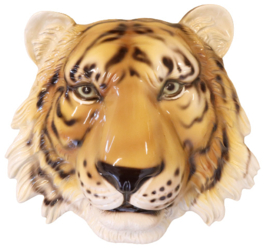 Italiaanse keramieken wandhoofd tijger