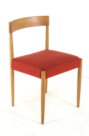 Set van Deense eiken stoelen