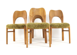 Set van 4 eiken eetkamerstoelen 'Seest'