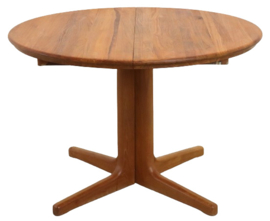 Deens design ronde 1x verlengbare eettafel 'Lystlund'