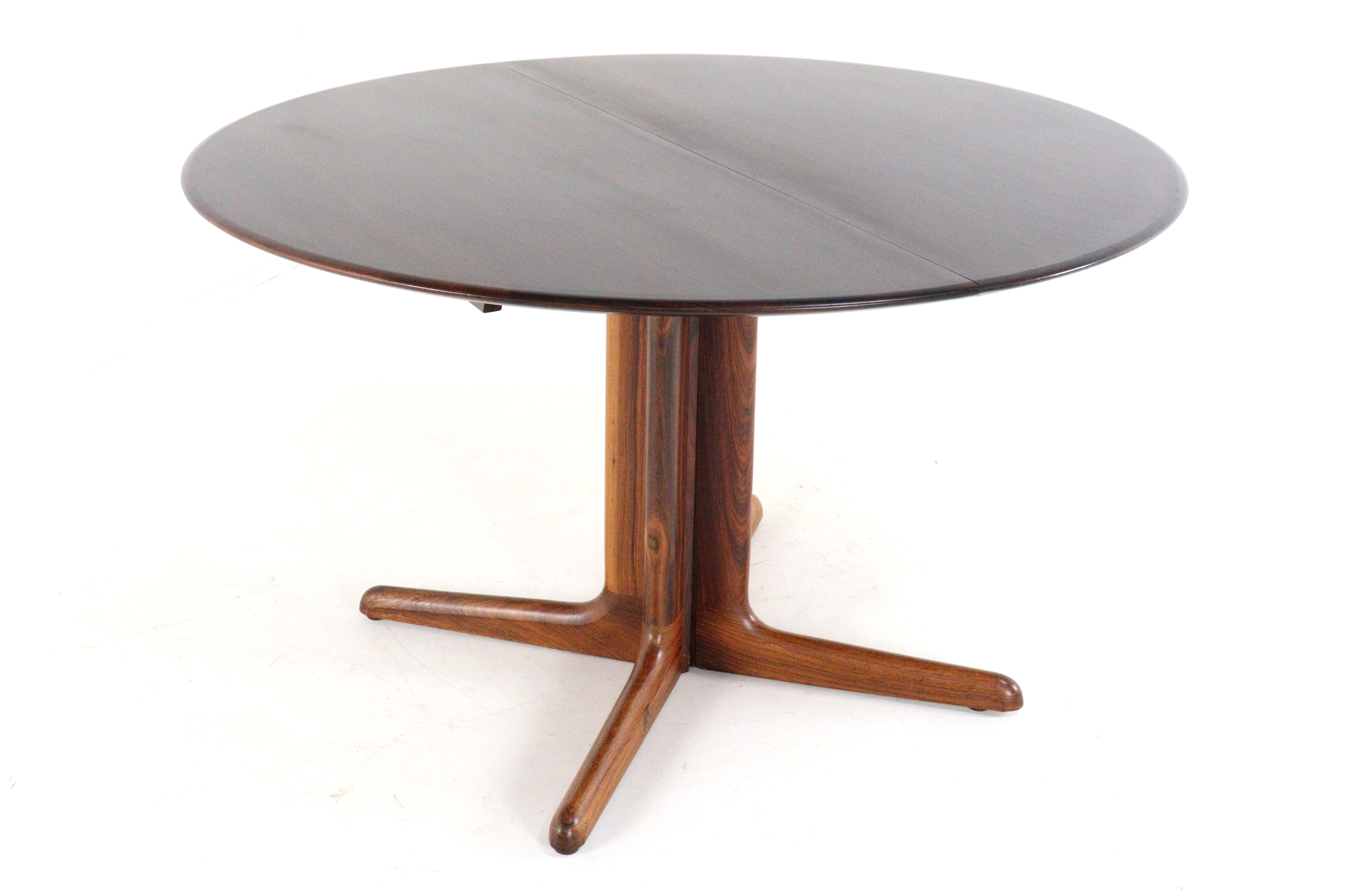Dyrlund palissander ronde 2x verlengbare eettafel 'Mors'