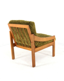 Pine fauteuil 'Gassel' Green