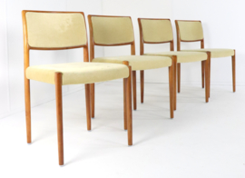 Set van 4 Niels O Möller model 80 stoelen