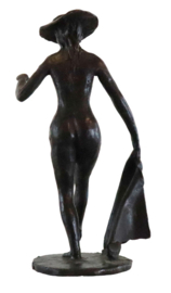 Bronzen beeld vrouwenfiguur