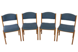 Set van 4 Deense eetkamerstoelen 'Appen'