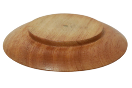 Houten platte kandelaar